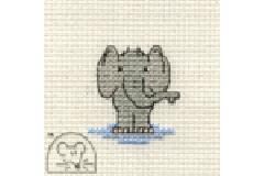Mouseloft - Tiddlers - Elephant (Cross Stitch Kit)