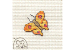 Mouseloft - Tiddlers - Yellow Butterfly (Cross Stitch Kit)
