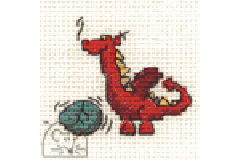 Mouseloft - Stitchlets - Red Dragon (Cross Stitch Kit)