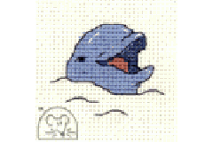 Mouseloft - Stitchlets - Smiling Dolphin (Cross Stitch Kit)