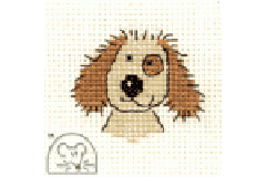 Mouseloft - Stitchlets - Cuddly Dog (Cross Stitch Kit)