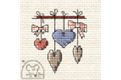 Mouseloft - Stitchlets - Dangling Hearts (Cross Stitch Kit)