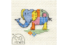 Mouseloft - Stitchlets - Patchwork Elephant (Cross Stitch Kit)