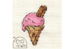 Mouseloft - Stitchlets - Pink Ice Cream (Cross Stitch Kit)