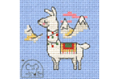 Mouseloft - Stitchlets - Decorated Llama (Cross Stitch Kit)