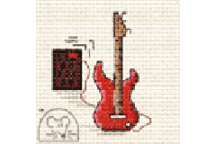 Mouseloft - Stitchlets - Electric Guitar (Cross Stitch Kit)