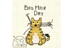 Mouseloft - Biscuit the Cat - Bad Hair Day (Cross Stitch Kit)
