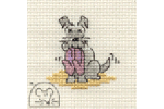 Mouseloft - Little Dog - Slippers (Cross Stitch Kit)