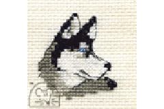 Mouseloft - Pawprints -  - Husky (Cross Stitch Kit)