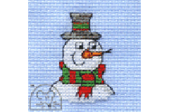Mouseloft - Make Me For Christmas - Snowman (Cross Stitch Kit)