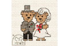 Mouseloft - Stitchlets for Occasions - Bride and Groom (Cross Stitch Kit)