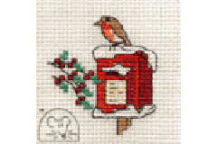 Mouseloft - Stitchlets for Christmas - Robin on Postbox (Cross Stitch Kit)