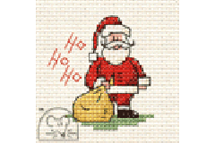 Mouseloft - Stitchlets for Christmas - Ho Ho Ho Santa (Cross Stitch Kit)