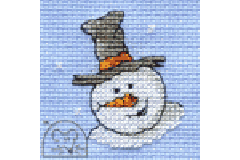 Mouseloft - Stitchlets for Christmas - Happy Snowman (Cross Stitch Kit)