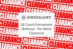 Zweigart Evenweave Cotton - 28 Count (Brittney) - Per Metre - Clearance