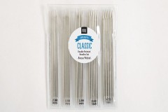 Drops Pro Classic Double Point Knitting Needles - Brass/Nickel - 15cm - Set of 5