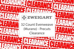 Zweigart Evenweave Cotton - 32 Count (Murano) - Precuts - Clearance