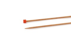 KnitPro Single Point Knitting Needles - Basix Beech - 25cm (3.25mm)