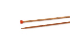 KnitPro Single Point Knitting Needles - Basix Beech - 25cm (3.75mm)