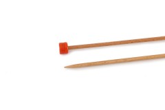 KnitPro Single Point Knitting Needles - Basix Beech - 30cm (4mm)