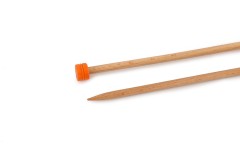 KnitPro Single Point Knitting Needles - Basix Beech - 25cm (5.5mm)
