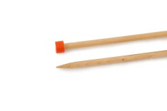 KnitPro Single Point Knitting Needles - Basix Beech - 25cm (6.5mm)