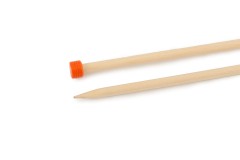KnitPro Single Point Knitting Needles - Basix Beech - 25cm (7mm)