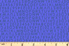 Andover Fabrics - Postmark - Letters - Lapis (1130/B)