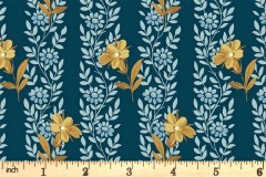 Andover Fabrics - Beach House - Blue Poppy - Midnight (1166/B)