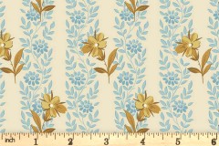 Andover Fabrics - Beach House - Blue Poppy - Sand (1166/L)