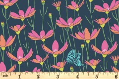 Andover Fabrics - Flora and Fauna - Meadow - Navy (9995/B)
