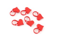 AddiLove Stitch Markers - Heart Shaped - Pack of 6