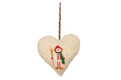 Anchor - Christmas Decorations - Heart Door Hanger - Snowman (Cross Stitch Kit)