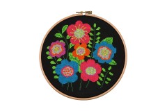Anchor - Neon - Bold Floral (Cross Stitch Kit)