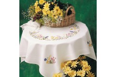 Anchor - Spring Garland - Tablecloth (Embroidery Kit)
