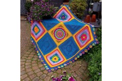 Helen Shrimpton - Bloomin' Blanket Tropical Summer in Stylecraft Special DK