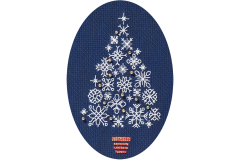 Derwentwater Designs - Christmas Cards - Snowflake Tree (Cross Stitch Kit)