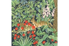 Bothy Threads - William Morris - Greenery Hares (Cross Stitch Kit)