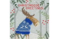 Bothy Threads - Christmas Cards - Xmas Moose (Cross Stitch Kit)