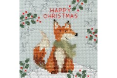 Bothy Threads - Christmas Cards - Xmas Fox (Cross Stitch Kit)