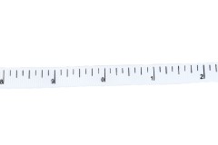 Berties Bows Grosgrain Ribbon - 9mm wide - Tape Measure - White (3m reel)