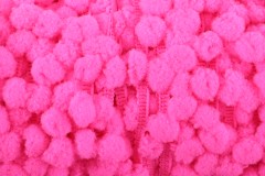 Pom Pom Trim - 10mm - Shocking Pink (per metre)
