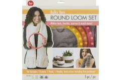 Boye Round Loom Set - For Bulky Yarns - 6.5in, 7.75in, 9.25in