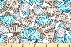 Clothworks - Sandy Toes - Packed Shells - Taupe (Y4047-62)
