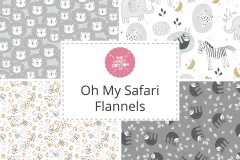 Craft Cotton Co - Oh My Safari Flannels Collection