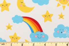 Craft Cotton Co - Happy Clouds and Rainbows - Happy Skies (2744-01)