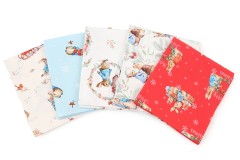 Craft Cotton Co - Peter Rabbit Christmas Traditions - Fat Quarter Bundle (pack of 5)
