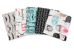 Craft Cotton Co - To Beard or Not to Beard - Fat Quarter Bundle (pack of 5)