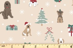 Craft Cotton Co - Together at Christmas - Festive Dogs (2897-05)