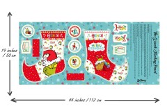 Craft Cotton Co - Grinch Christmas - Grinch Stocking Panel (2902-06)
